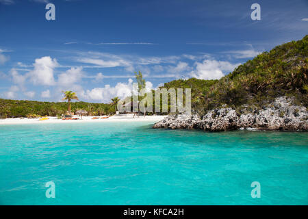 EXUMA, Bahamas. Johnny Depp isola privata. Foto Stock