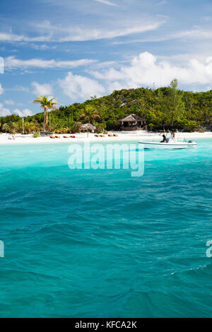 EXUMA, Bahamas. Johnny Depp isola privata. Foto Stock