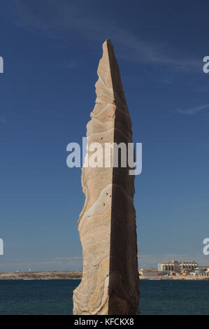 Scultura a El Medano, Tenerife Foto Stock