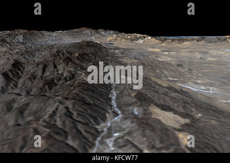 San Andreas guasto. Questa immagine, creato con i dati dalla NASA Shuttle Radar Topograpy missione (SRTM). Foto Stock