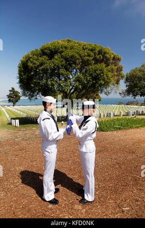 Stati Uniti, California, San Diego, Fort Rosecrans Cimitero Nazionale Foto Stock