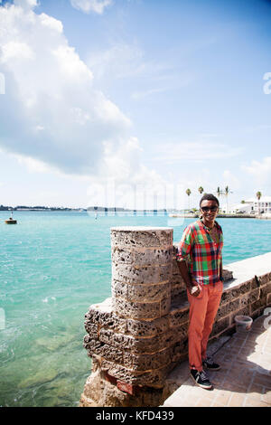 BERMUDA. San Giorgio. Lo Chef Marcus Samuelsson in San Giorgio. Foto Stock