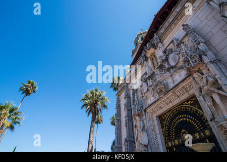 Lussuoso castello Hearst, Big Sur, california, Stati Uniti d'America Foto Stock