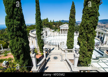 Le lussuose piscine Nettuno, il Castello di Hearst, Big Sur, california, Stati Uniti d'America Foto Stock