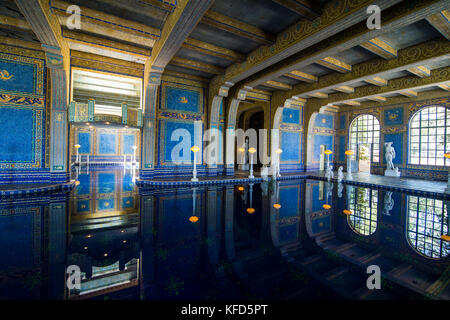 Il romano piscina coperta del Hearst Castle, Big Sur, california, Stati Uniti d'America Foto Stock