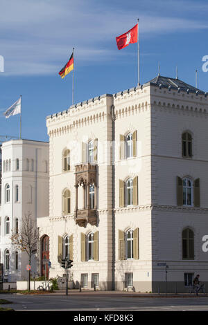 Historisches Gebäude, Alsterglacis, Amburgo, Deutschland, Europa i Casa storica in via Alsterglacis, Amburgo Germania, Europa Foto Stock