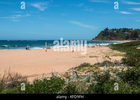 Newport Beach a Sydney, una delle famose spiagge del nord di Sydney, Nuovo Galles del Sud, Australia Foto Stock