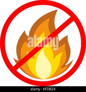 Barrata fire poster isolati su sfondo bianco. Illustrazione Vettoriale
