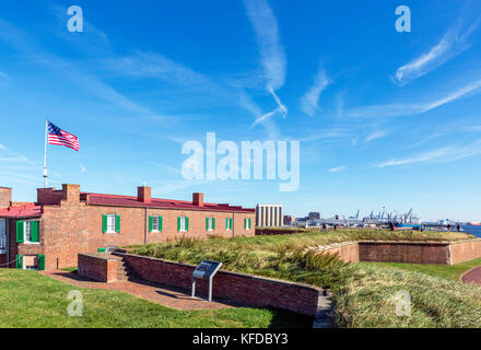 Fort McHenry National Monument, Baltimore, Maryland, Stati Uniti d'America Foto Stock