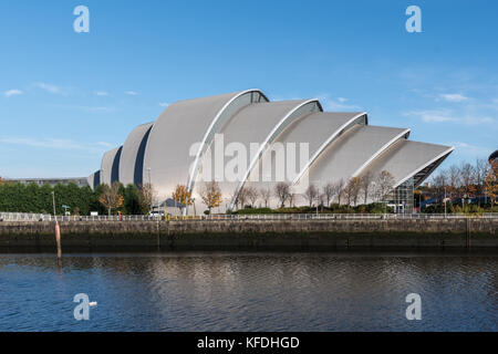Il Clyde Auditorium è noto anche come Armadillo a Glasgow Foto Stock