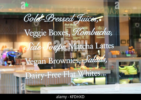 Veggie Pret Exmouth Market Clerkenwell nel quartiere londinese di Islington Foto Stock