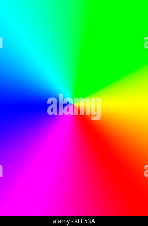 Rainbow sfondo sunburst.colorata liscia modello di pagina di intestazione. Foto Stock