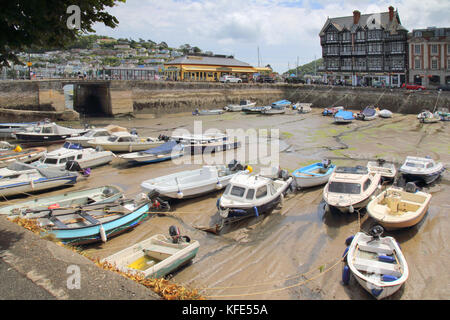 Il porto interno a Dartmouth sulla South Devon Coast Foto Stock