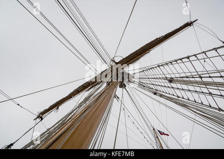 Nave da addestramento cilena della Marina Esmerelda. Foto Stock