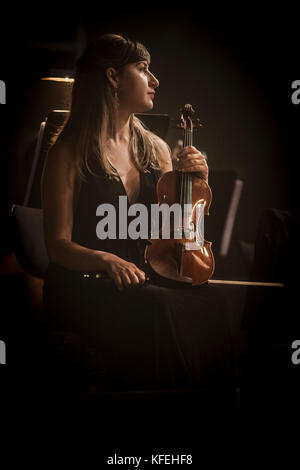 Mfcc, Malta - Sep 15 - membri della National Philharmonic Orchestra durante rockestra 2012 il 15 settembre 2012 Foto Stock