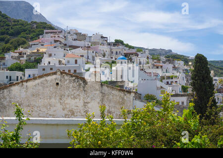 Il villaggio Filoti, isola di Naxos, Cicladi, Egeo, Grecia Foto Stock