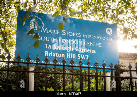 Marie Stopes International Health Clinic di Brixton, Sud Londra, Regno Unito. Foto Stock