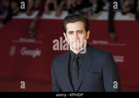 Roma, Italia. 28 ott 2017. Jake Gyllenhaal frequentando il tappeto rosso del più forte durante il XII Festival di Roma Credito: Silvia Gerbino/Alamy Live News Foto Stock