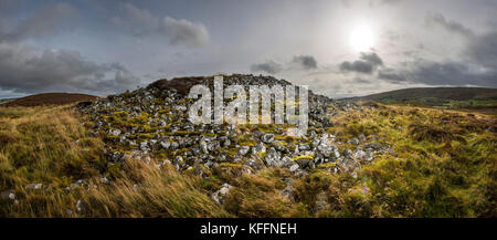 Ord Nord Neolitico chambered cairn vicino a Lairg, Sutherland, Highlands scozzesi, REGNO UNITO Foto Stock