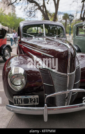 Classic car rally, Mendoza, Argentina Foto Stock