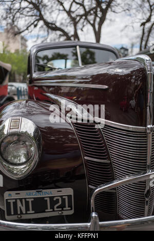 Classic car rally, Mendoza, Argentina Foto Stock