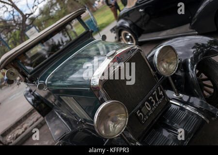 Classic car rally, Mendoza, Argentina Foto Stock