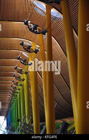 Colorate e moderne ed innovative architettura airport Foto Stock