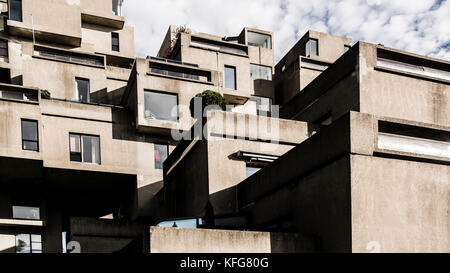 Complesso di Habitat 67 a Montreal, Canada Foto Stock