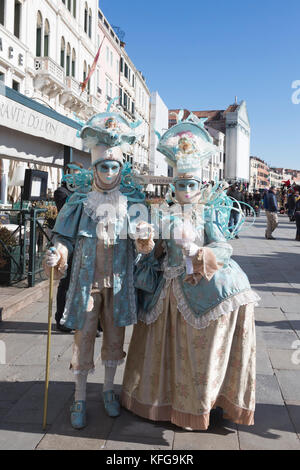 Giovane, il Carnevale di Venezia, Venezia, Veneto, Italia, Europa Foto Stock