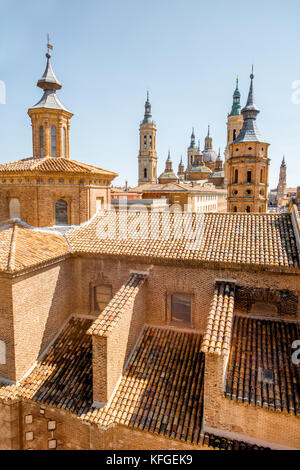 La città di Saragozza in Spagna Foto Stock