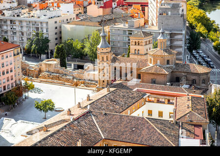 La città di Saragozza in Spagna Foto Stock