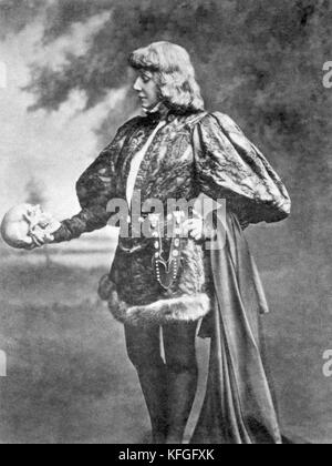 Hamlet il principe Amleto è il carattere del titolo e protagonista di William Shakespeare la tragedia di Amleto Foto Stock