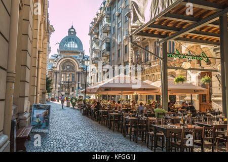 Vecchie strade di Bucarest Foto Stock