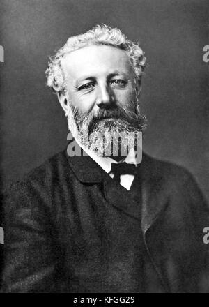 Jules Verne, Jules gabriel verne, romanziere francese Foto Stock