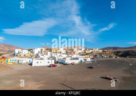 Vista del villaggio di pescatori di Ajuy, Fuerteventura, Isole Canarie, Spagna Foto Stock