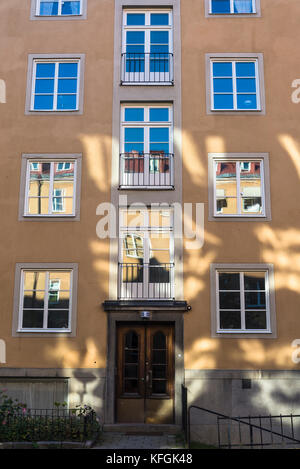 Edilizia residenziale blocchi, Sodermalm, Stoccolma, Svezia Foto Stock