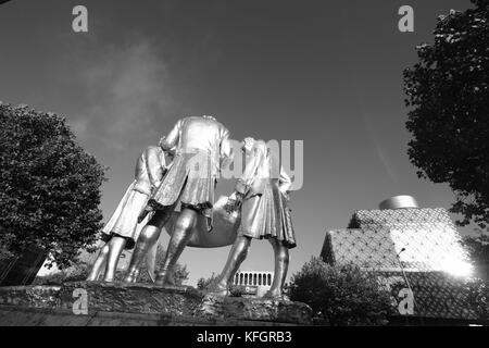 Boulton Murdoch e watt statua in bronzo da William Bloye Birmingham Foto Stock