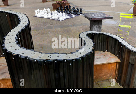 WA14033-00...WASHINGTON - Occidental Square a Seattle. Foto Stock