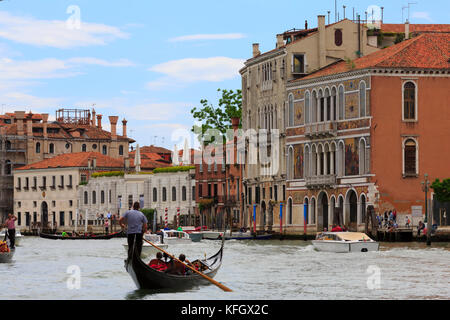 Grand Canal, Venezia, Italia Foto Stock