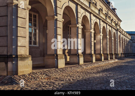 Passaggio nei pressi del palazzo di christiansborg a copenhagen, Danimarca Foto Stock