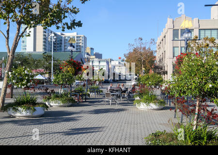 Jack London Square di Oakland, California, Stati Uniti Foto Stock