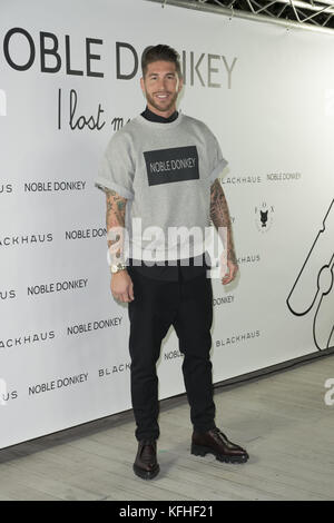 Noble Donkey Fashion Premiere - arrivi con: Sergio Ramos dove: Madrid, Spagna quando: 28 set 2017 credito: Oscar Gonzalez/WENN.com Foto Stock