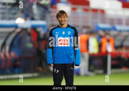 Eibar, Spagna. 25th Ott 2017. Takashi Inui (Eibar) Calcio : incontro spagnolo 'Copa del Rey' tra SD Eibar 1-2 RC Celta de Vigo all'Estadio Municipal de Ipurua a Eibar, Spagna . Credit: Mutsu Kawamori/AFLO/Alamy Live News Foto Stock