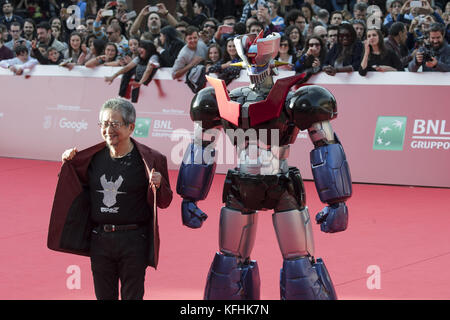 Roma, Italia. 28 ott 2017. Go Nagai frequentando il tappeto rosso di Mazinga Z infinito durante il XII Festival di Roma Credito: Silvia Gerbino/Alamy Live News Foto Stock