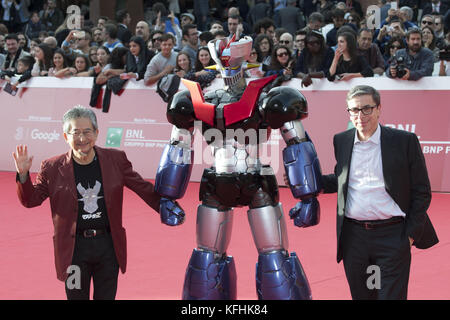 Roma, Italia. 28 ott 2017. Go Nagai frequentando il tappeto rosso di Mazinga Z infinito durante il XII Festival di Roma Credito: Silvia Gerbino/Alamy Live News Foto Stock