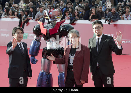 Roma, Italia. 28 ott 2017. Go Nagai frequentando il tappeto rosso di Mazinga Z infinito durante il XII Festival di Roma Credito: Silvia Gerbino/Alamy Live News Foto Stock