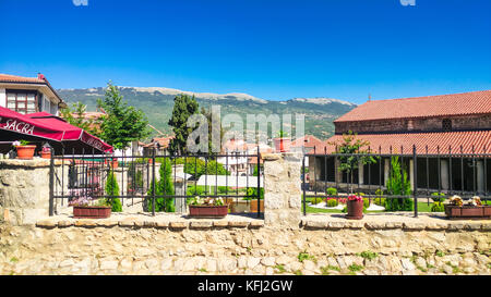 Ohrid Macedonia - 03 Luglio 2017: la chiesa di Santa Sofia Foto Stock