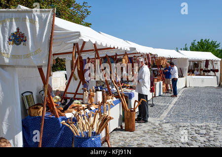 Annuale mercato artigianale presso il Castello di Buda, Budapest Foto Stock