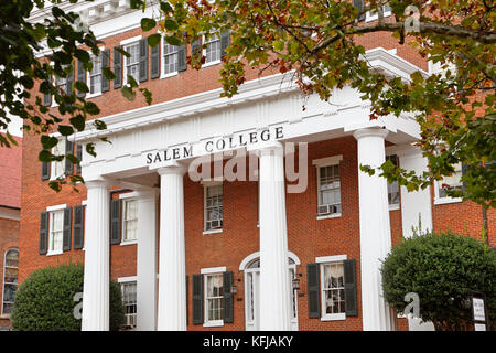 Salem college, vecchia salem, WINSTON-salem, North Carolina. Foto Stock