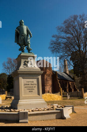 Jamestowne storico Jamestown Virginia Foto Stock